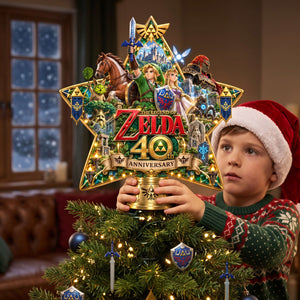 40th Years Of The Myth Christmas Tree Topper - Personalized Gifts For Game Lovers 01ohti210926