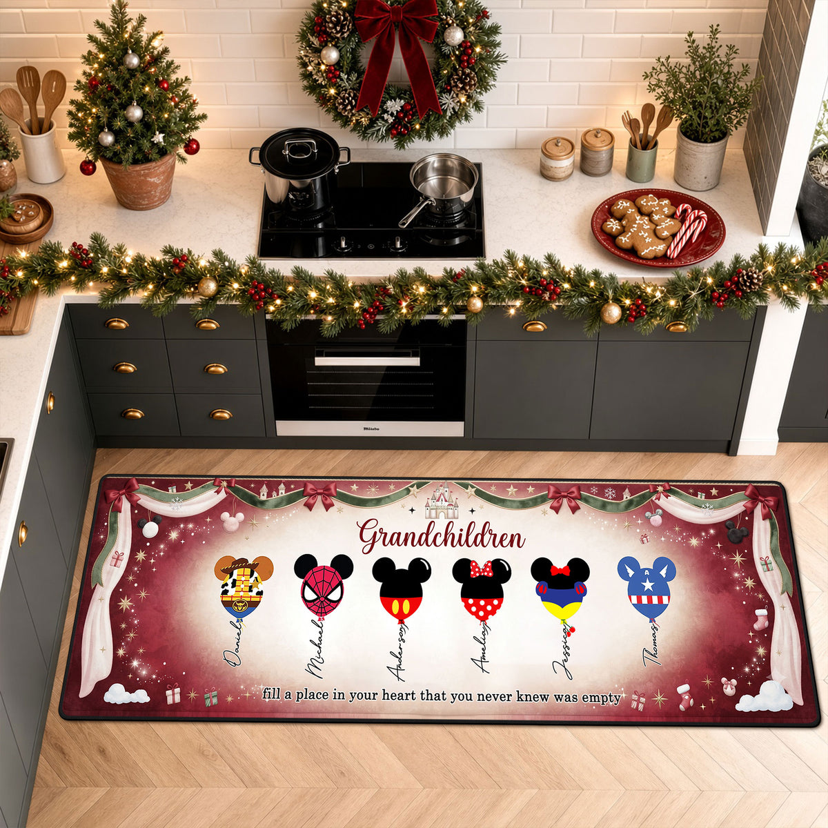 Colorful Balloon Family Runner Rug - Personalized Gifts For Family 04nati230926