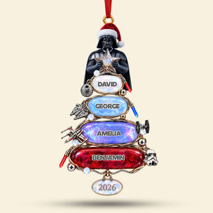 Warriors Merry Xmas In The Universe Acrylic Ornament - Personalized Christmas Gifts For Family 01pati071026-Homacus