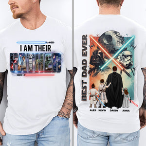 Futuristic Dad & Little Kids 2D Shirt - Personalized Gifts For Dads 04NATI150526DAHH-Homacus