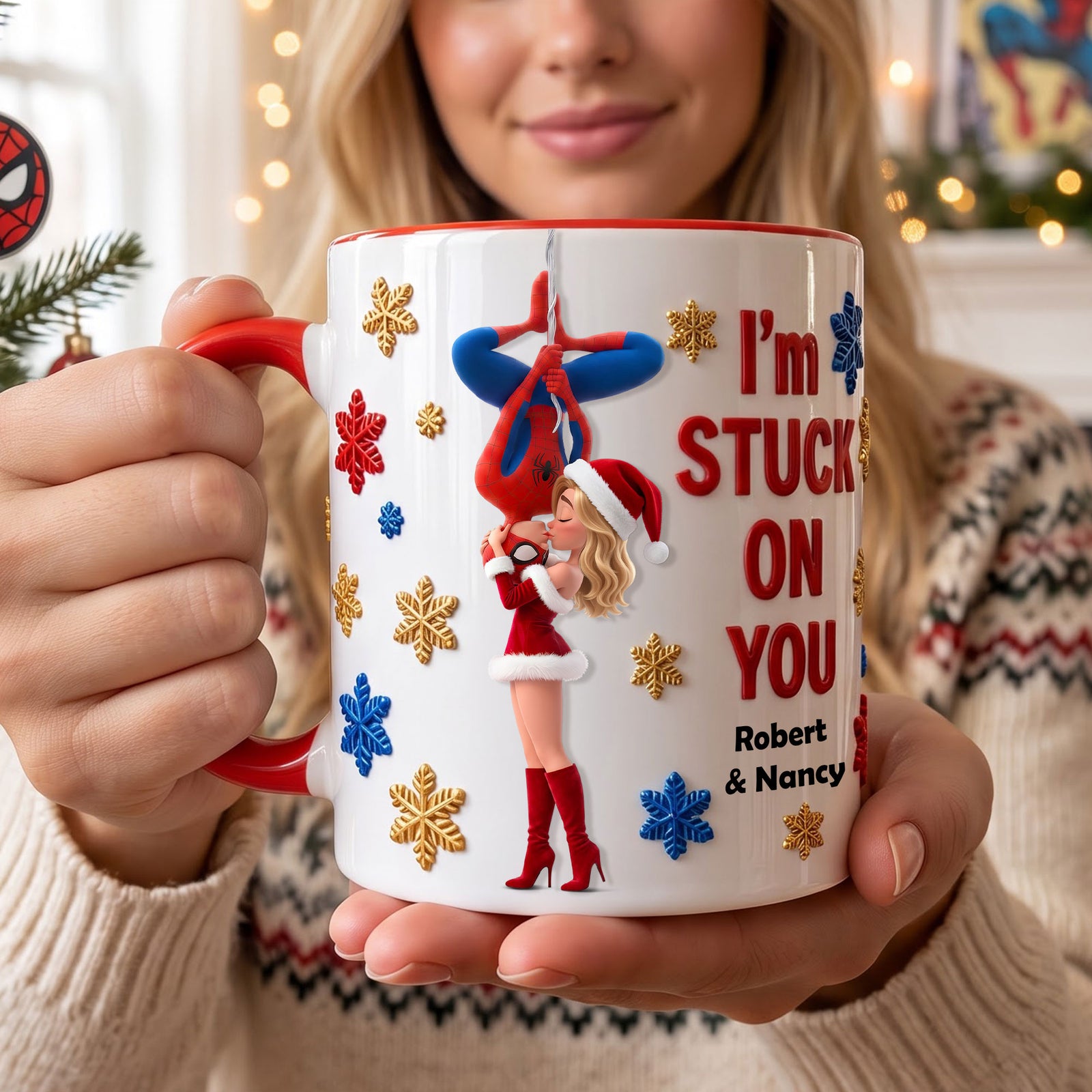 Love Story Christmas Accent Mug - Personalized Gifts For Couple 03HUTI290826-Homacus