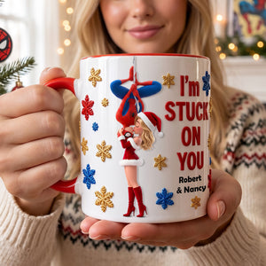 Love Story Christmas Accent Mug - Personalized Gifts For Couple 03HUTI290826