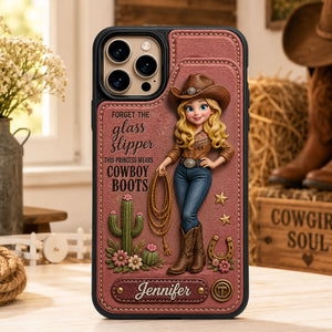 Cowgirl Leather Flip Wallet Phone Case - Personalized Gifts For Cowgirl 02nati020626-Homacus