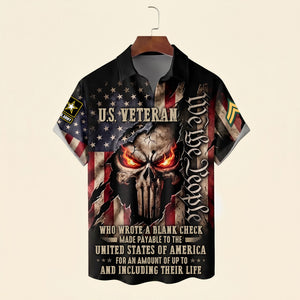 Fierce American Veteran Hawaiian Shirt - Personalized Gifts For Dads 04qhti270526-Homacus