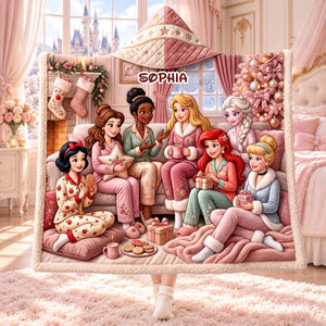 Enchanted Princess Hood Blanket - Personalized Christmas Gifts 03PGTI261026-Homacus