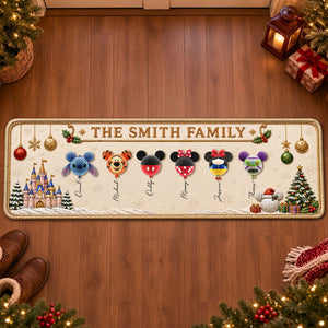 Magical Balloon Family Runner Rug Personalized Christmas Gifts 03OHTI050926