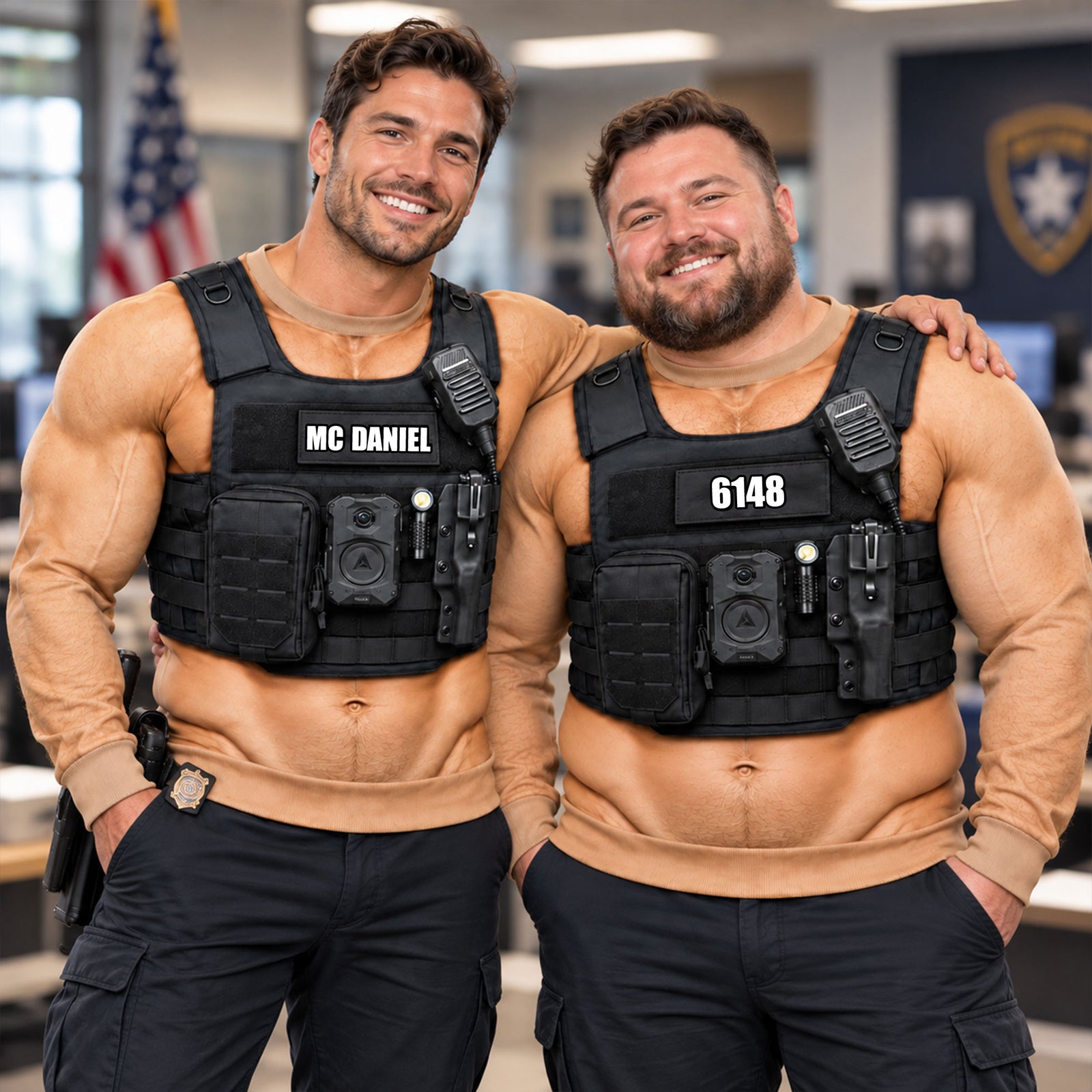 Police Officers Tactical Vest 3D Shirt - Personalized Gifts For Police Officers 02huti201026-Homacus