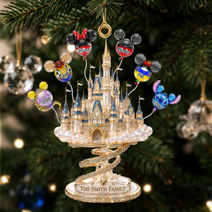 Dreamy Balloon Castle Acrylic Ornament - Personalized Gift For Family 03OHTI190826-Homacus