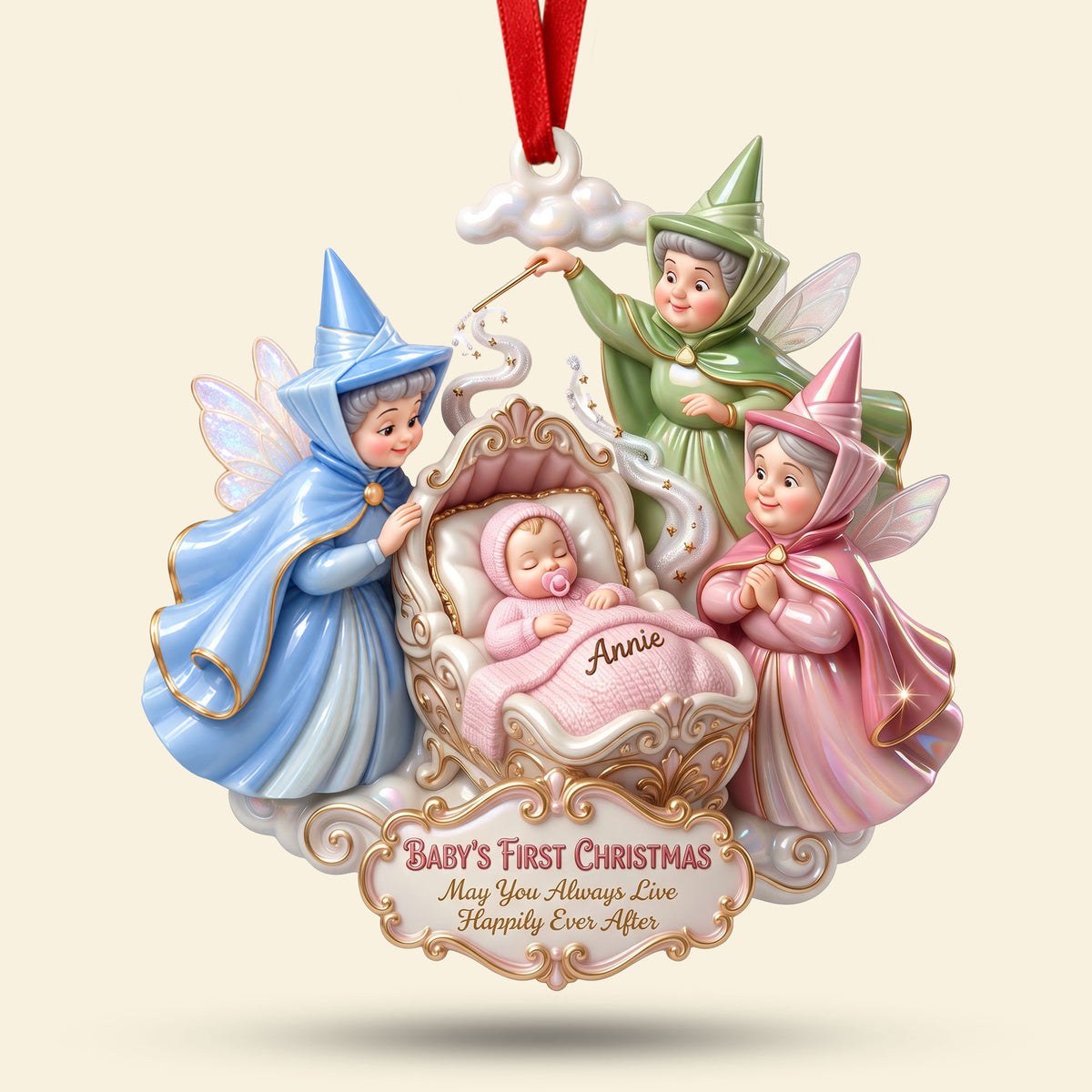 Magical Blessings Baby's First Christmas Ornament - Personalized Gifts For Newborn 06qhti271026-Homacus