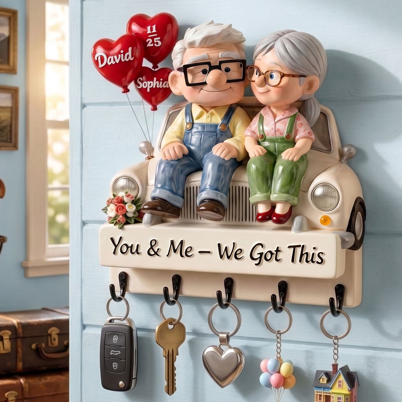 Forever Love Acrylic Key Hanger - Personalized Gifts For Couple 02toti270726-Homacus