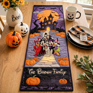 Enchanted Castle Halloween Table Runner - Personalized Gifts For Family 05NATI130826