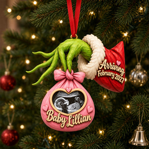 Little Miracle Pregnancy Acrylic Ornament - Personalized Gift For Christmas 04HUTI161026-Homacus
