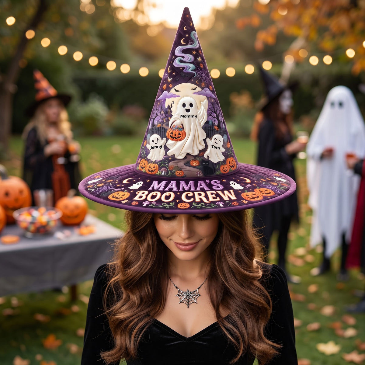 Mama's Boo Crew Quilted Witch Hat - Personalized Halloween Gifts 03TYTI120826-Homacus