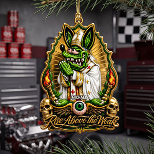 Fun Rat Fink Saint Ornament - Persoalized Gifts For Hot Rod Lovers 01qhti140826