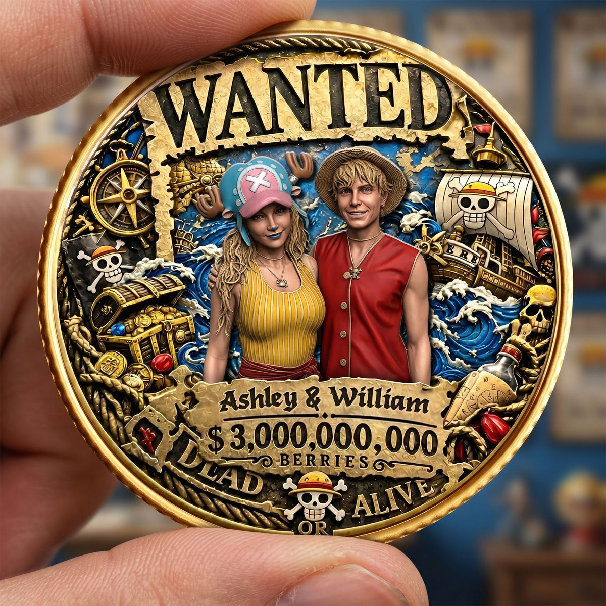 Adventure Legend Metal Coin – Custom Photo For Couple 03toti120626-Homacus