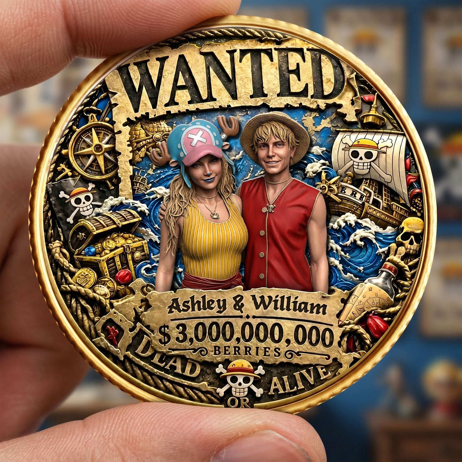 Adventure Legend Metal Coin – Custom Photo For Couple 03toti120626-Homacus
