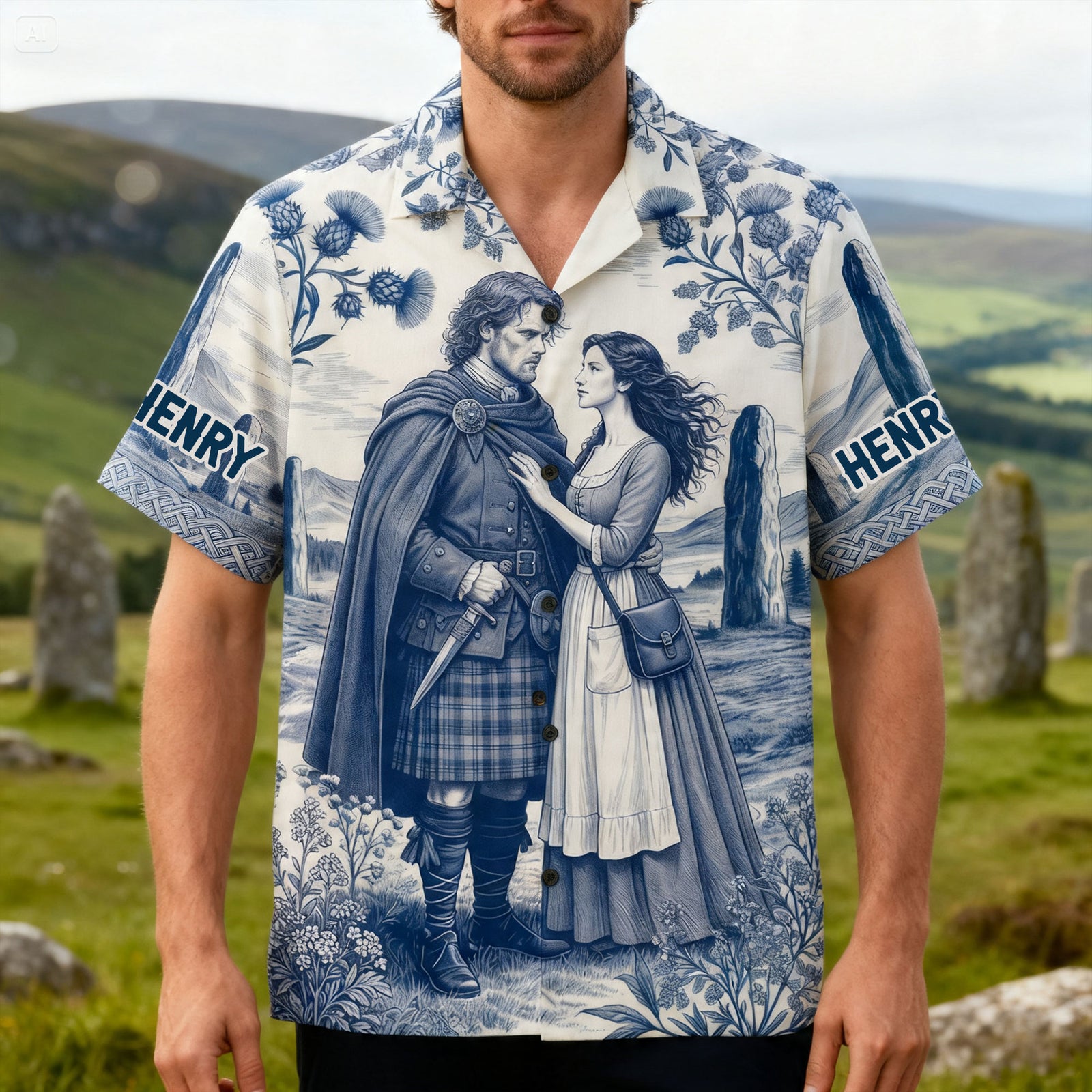Fantasy Time Traveler Hawaiian Shirt - Personalized Gifts 02huti030726-Homacus