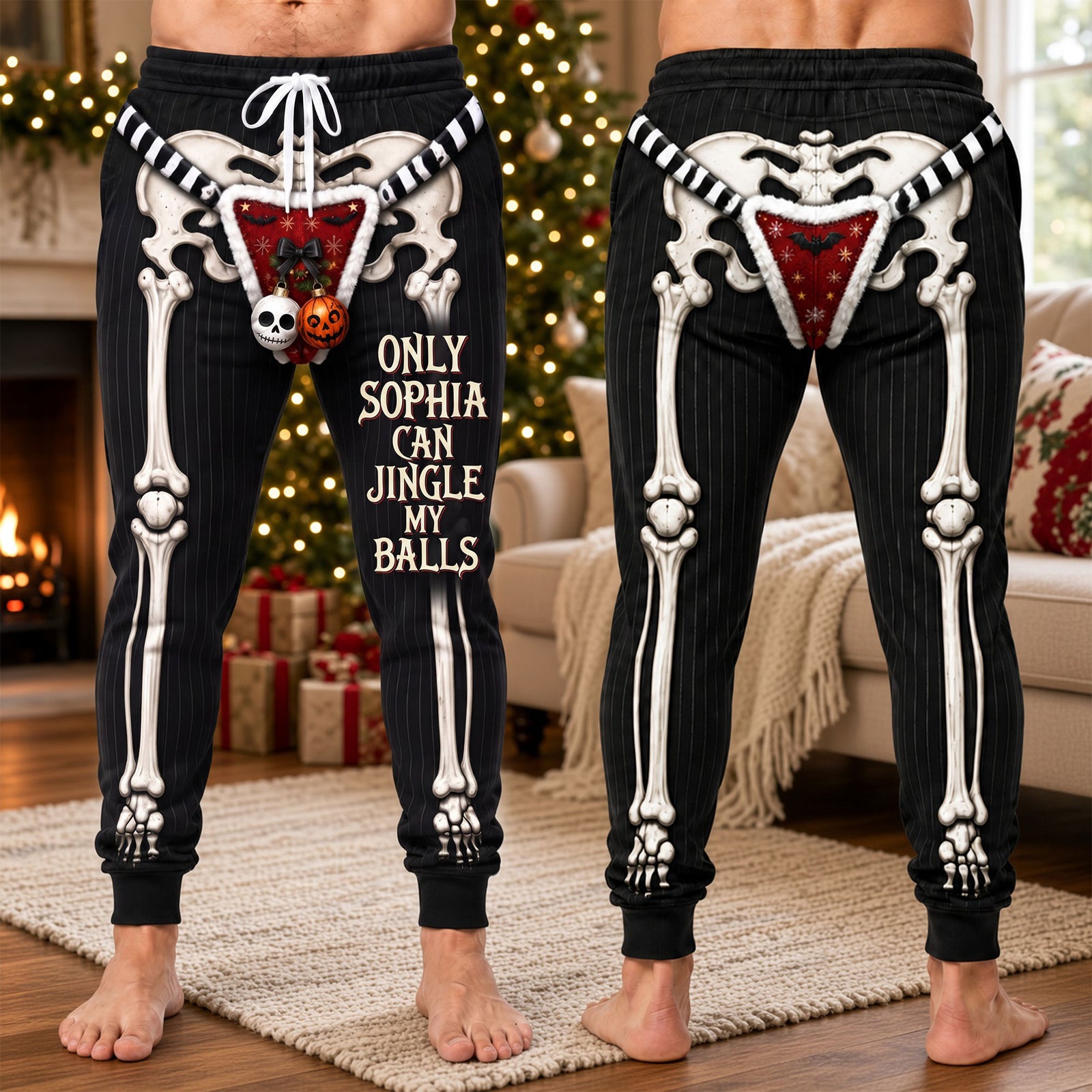 Only You Can Jingle My Bells Sweatpants - Personalized Christmas Gifts For Him 03tyti090926-Homacus