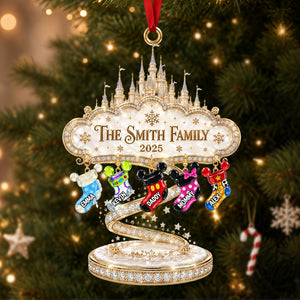 Merry Fairy Tales World Acrylic Ornament - Personalized Christmas Gifts For Family 01ohti260826-Homacus