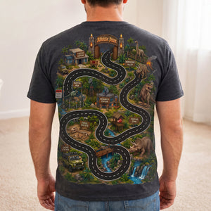 Adventure Map Shirt - Personalized Gifts For Dad 04NATI210526-Homacus