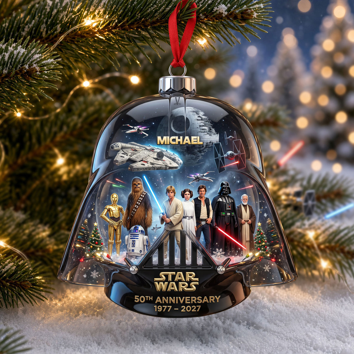 50 Years of Space Adventure Christmas Ornament - Personalized Gifts For Family 04NATI180926