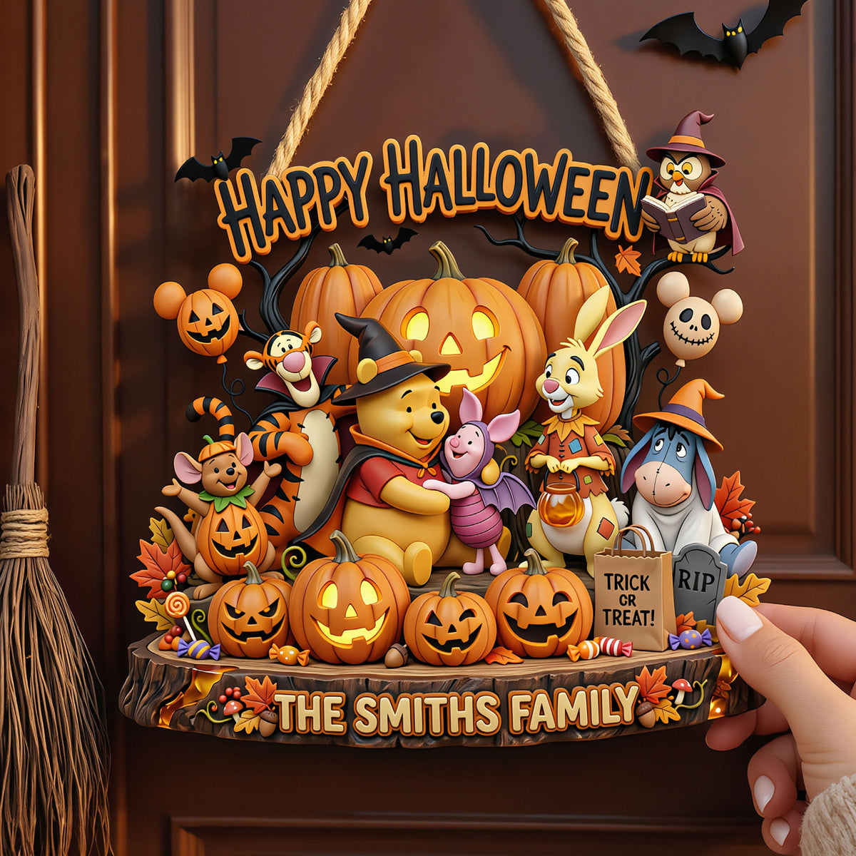 A Little Spooky, Big Love Acrylic Sign - Personalized Gifts For Family 05PATI040826