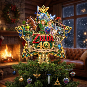 40th Years Of The Myth Christmas Tree Topper - Personalized Gifts For Game Lovers 01ohti210926