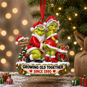 Forever Together Christmas Acrylic Ornament - Personalized Gifts For Couple 06OHTI290926