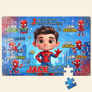 Brave & Kind Jigsaw Puzzle - Personalized Gifts For Kids 02NATI010826-Homacus