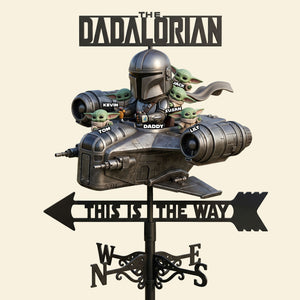 Space Hero Dad Metal Weather Vane - Personalized Gifts For Dads 05NATI120526-Homacus