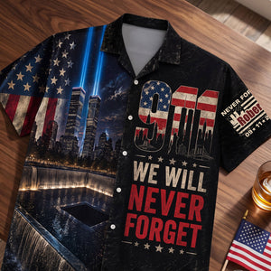 9/11 Never Forget Hawaiian Shirt – Personalized Memorial Tribute Gifts For Patriots 02huti060826
