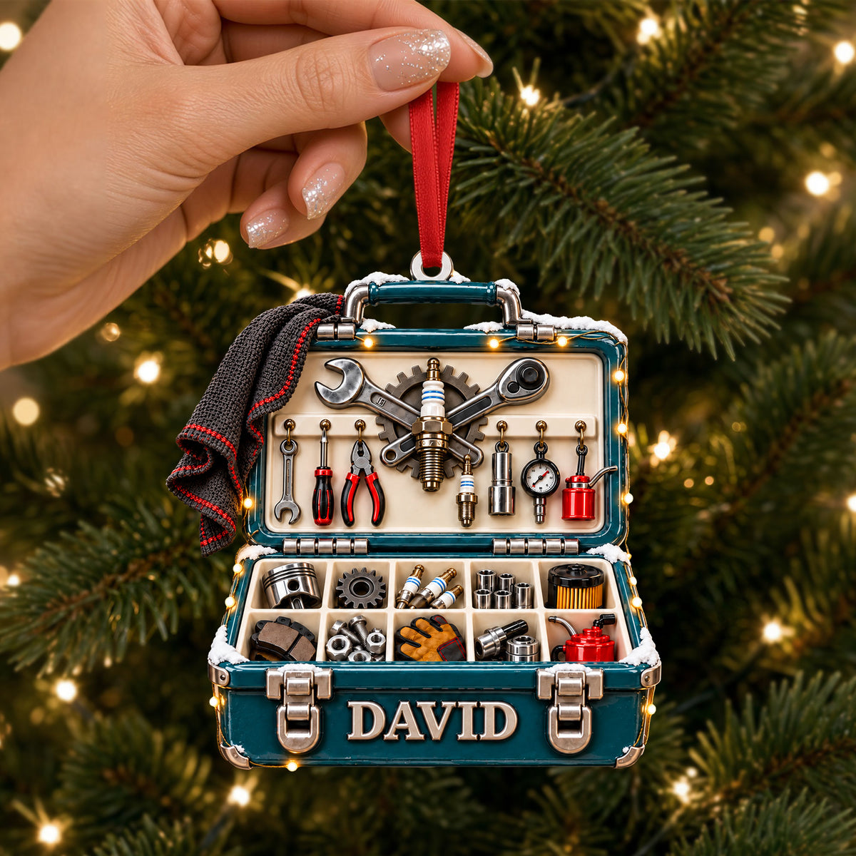 Mechanic Tool Box Christmas Ornament - Personalized Gifts For Mechanics 05TTTI091026-Homacus