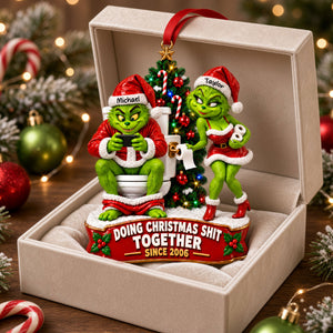 Grouchy Mischief Couples Acrylic Ornament - Personalized Christmas Gifts For Couples 03tyti170926