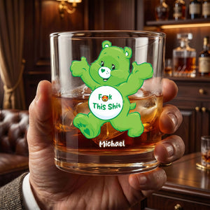 Funny Attitude Round Glass - Personalized Gifts For Drinking Lovers 01HUTI290526-Homacus