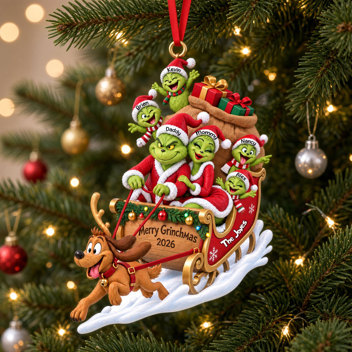 Christmas Take Over Ride Acrylic Ornament - Personalized Christmas Gifts For Family 03qhti101026-Homacus
