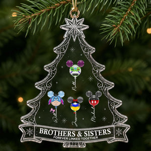 Our Family Bond Christmas Ornament - Personalized Gift For Brother & Sister 041OHTI310726