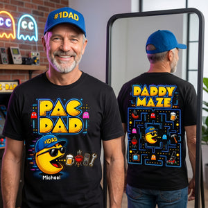 Retro Arcade Dad Shirt - Personalized Gift For Dads 03HUTI120526-Homacus