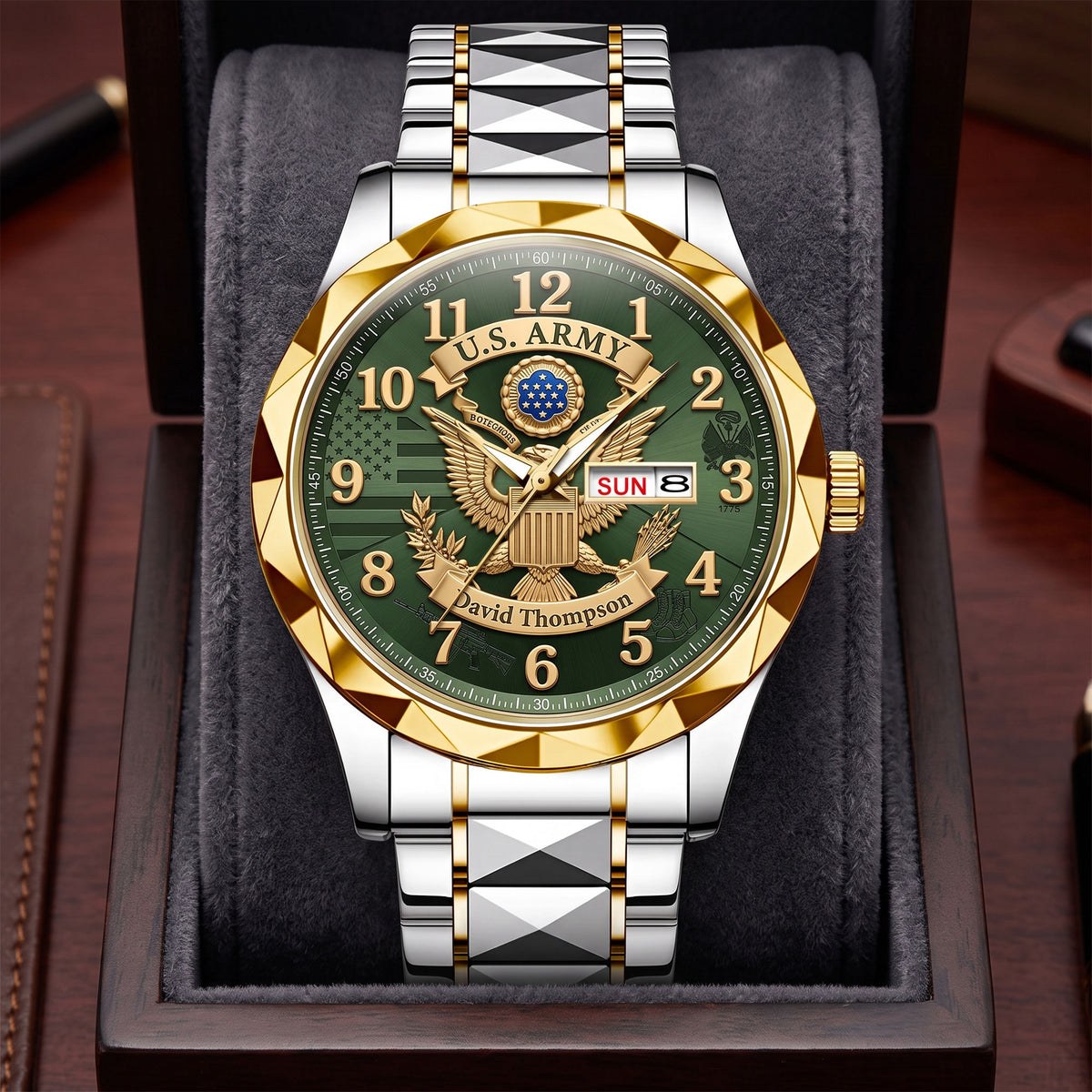 Military Pride Men's Watch - Personalized Gift For Veteran 03HUTI240726-Homacus