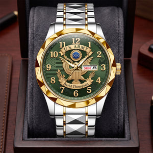 Military Pride Men's Watch - Personalized Gift For Veteran 03HUTI240726-Homacus