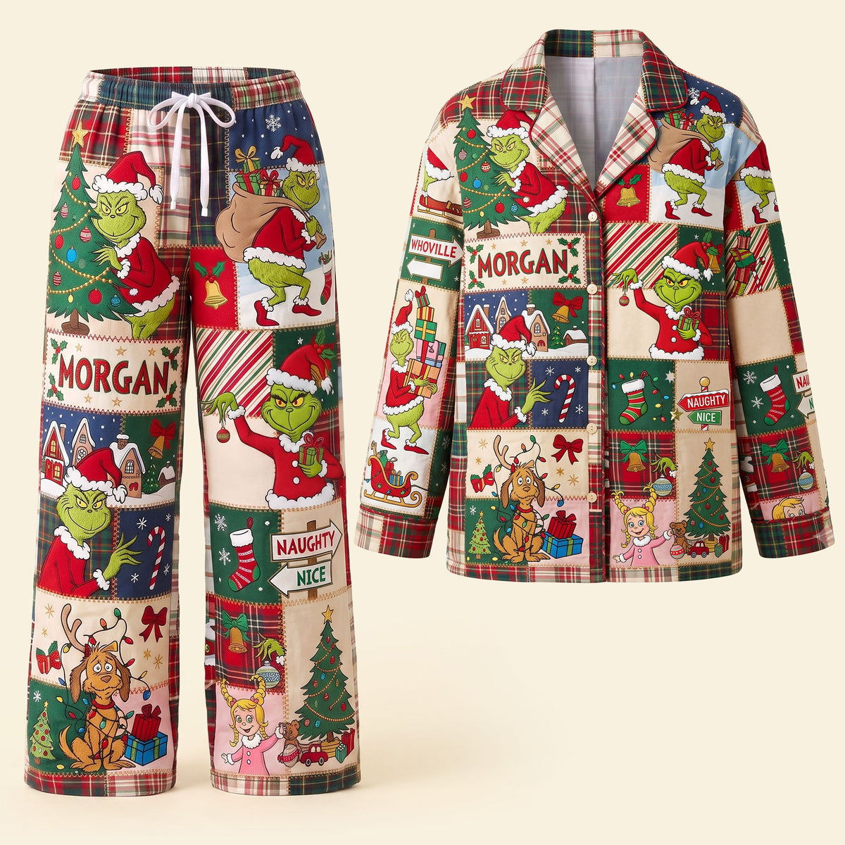 Lovable Christmas Pajama Set - Personalized Christmas Gifts 01pati030826