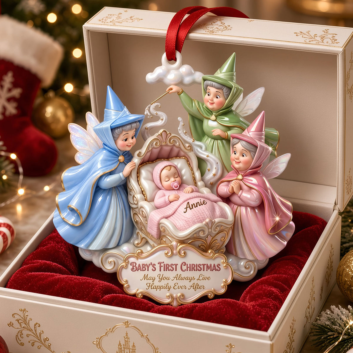 Magical Blessings Baby's First Christmas Ornament - Personalized Gifts For Newborn 06qhti271026-Homacus