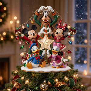 Lovely Christmas Friends Tree Topper - Personalized Christmas Gifts 01pati300926-Homacus