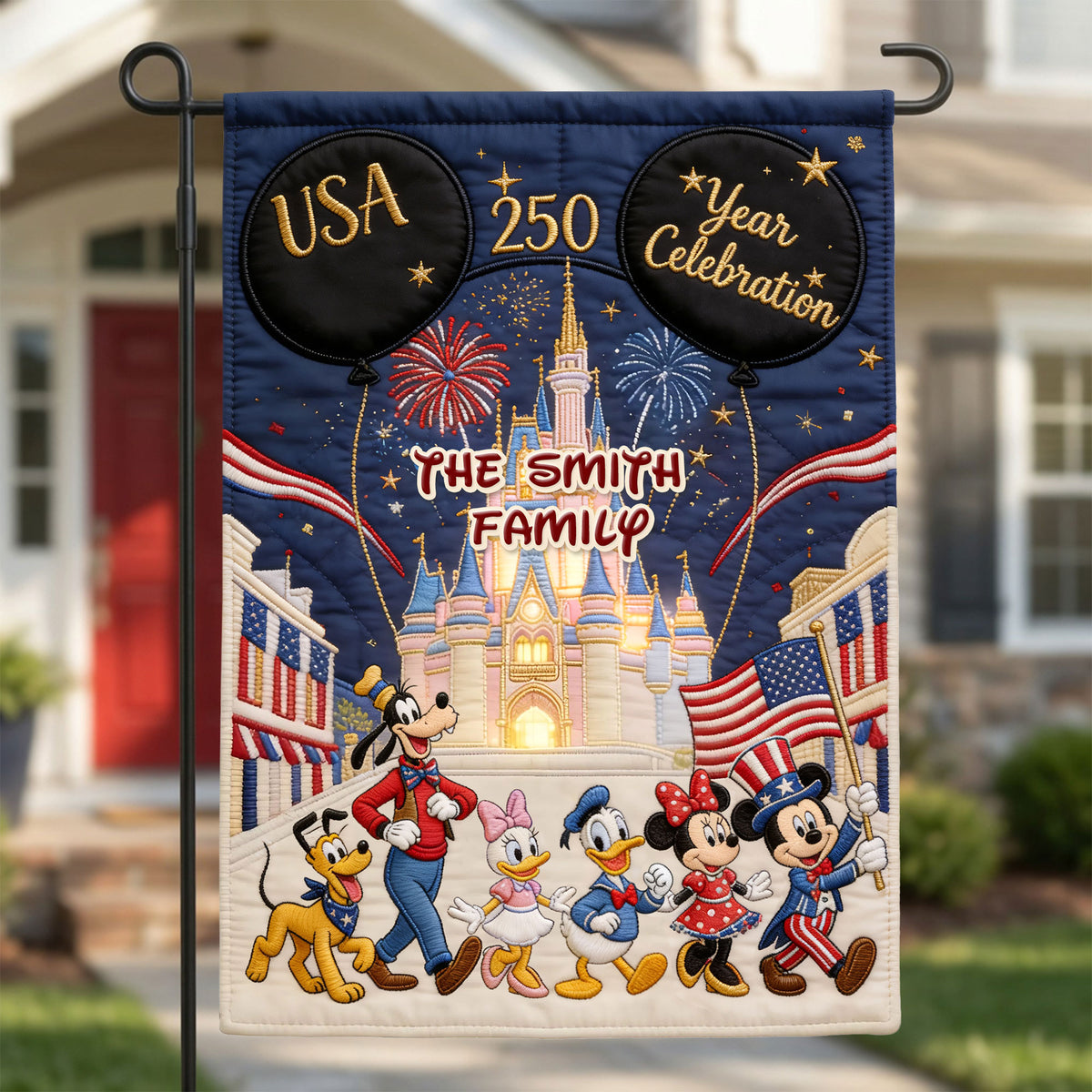 250 Years of Freedom Family Garden Flag - Custom Patriotic Decor 05nati080626-Homacus