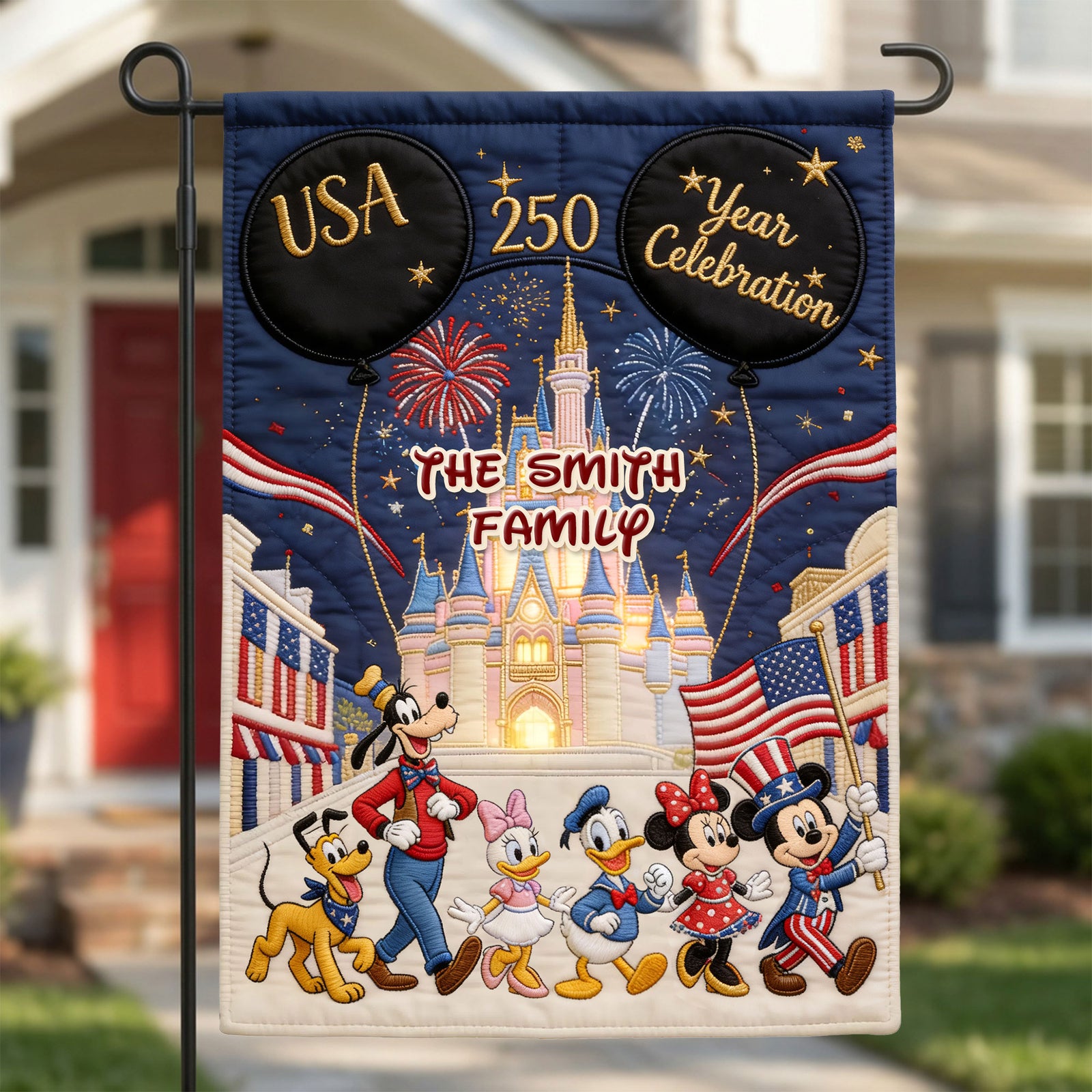 250 Years of Freedom Family Garden Flag - Custom Patriotic Decor 05nati080626-Homacus