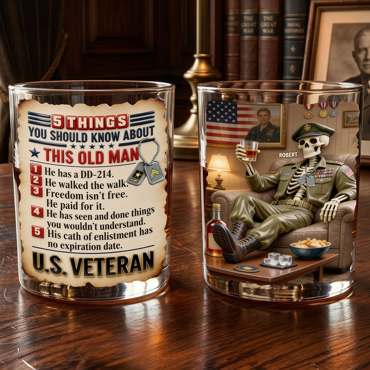 Served With Honor Round Glass - Personalized Gifts For Veterans 04TOTI250626-Homacus