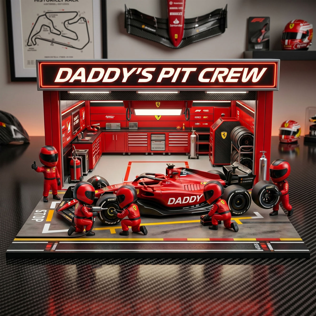 Racing Crew Dad Acrylic Plaque - Personalized Gift For Dads 01NATI190526-Homacus