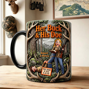 Hunting Couple Magic Mug - Personalized Gifts For Couple 03huti020626-Homacus