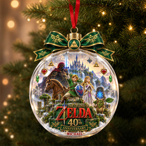 40th Anniversary Action-Adventure Game Ornament - Personalized Gifts For Christmas Ornament 05OHTI100926
