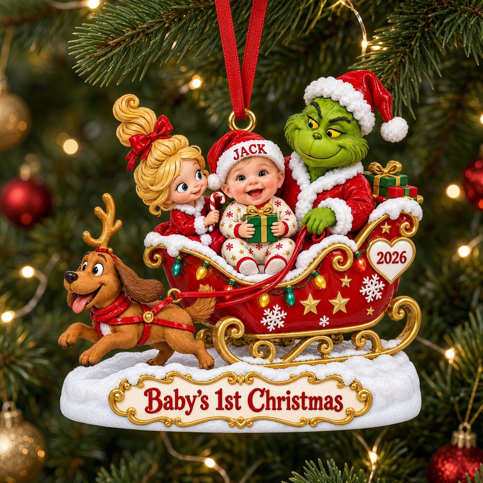 Baby’s 1st Christmas Ornament - Personalized Christmas Gifts 04tyti021026-Homacus