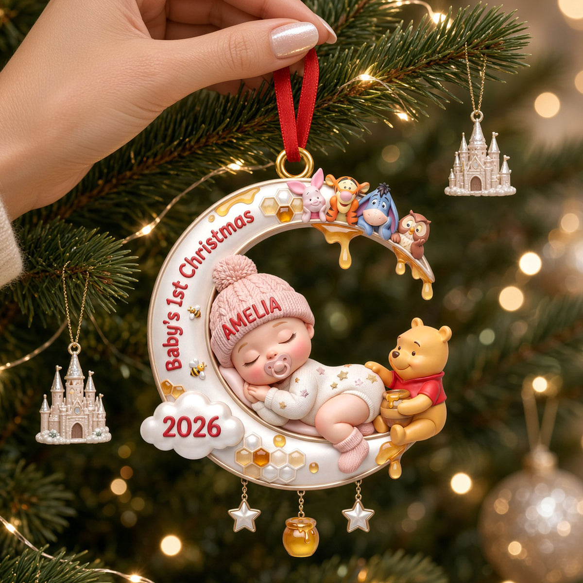 A Little Dreamer’s First Christmas Ornament - Personalized Custom Photo Gift For Kids 03TYTI021026